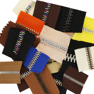 Riri Zebra Pocket Zipper 5 Inches 6MM Two-Tone Gold/ Silver