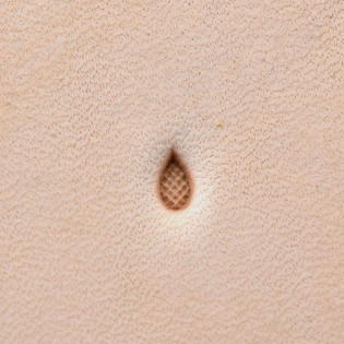 Leather Stamping Tool, Background, Teardrop, Wide Squares