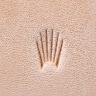 Leather Stamping Tool, Camouflage, Fan Tall