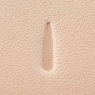 Leather Visor “茶芯×生成りステッチ” Pear_Shaders_Lined_Vertical_Lo