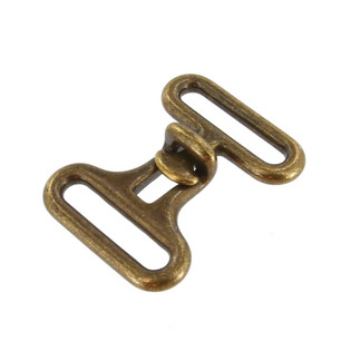 B8474 1 1/4" Antique Brass, Cinch Buckle, Solid Brass-LL