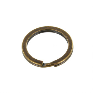 Metal Field Shop Preimium Solid Brass Split Key Ring Brass Connectors Flat Keyrings 10pcs