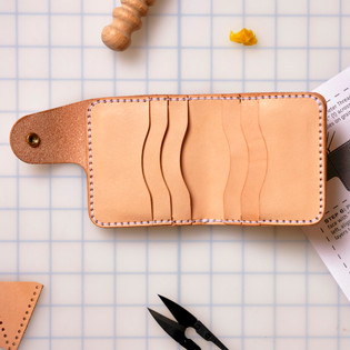 How to Make a Leather Envelope Wallet  Step-by-Step Leather Kit  Instructions 
