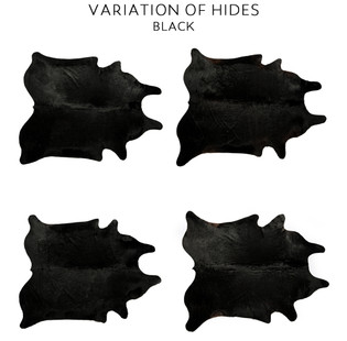 Hair On Hide Leather, Cowhide, Black - Buckleguy.com