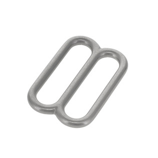 20114 Nickel Matte, Double Loop, Solid Brass-LL, Multiple Sizes