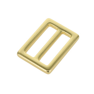 B7102 Natural Brass, Square Double Loop, Solid Brass-LL, Multiple Sizes