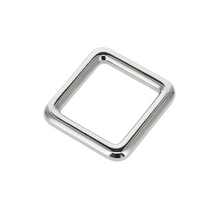 B7101 Nickel Plate, Square Ring, Solid Brass-LL, Multiple Sizes