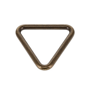 B9360 Antique Brass, Triangle Loop, Solid Brass-LL, Multiple Sizes