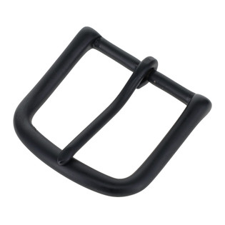1035 PVD Black Matte, Heel Bar Buckle, Solid Brass-LL, Multiple Sizes