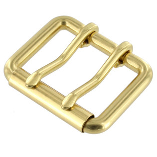 BS3302 Solid Brass Buckle Antique Brass Roller Buckle fits 1-1/8