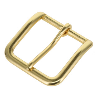 B1110  Natural Brass, Heel Bar Buckle, Solid Brass-LL, Multiple Sizes