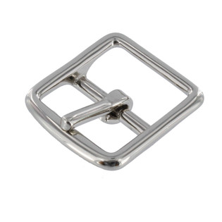 B9779 1 1/2 Natural Brass, O-Ring Center Bar Buckle, Solid Brass-LL