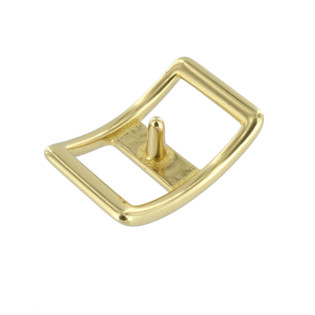 B7009 Natural Brass, Conway Prong Buckle, Solid Brass-LL, Multiple Sizes