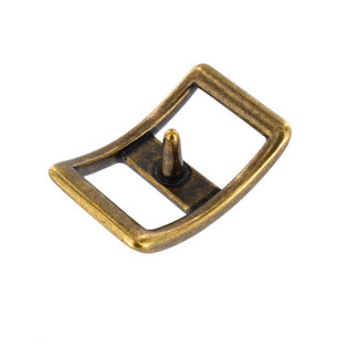 B7009 Antique Brass, Conway Prong Buckle, Solid Brass-LL, Multiple Sizes
