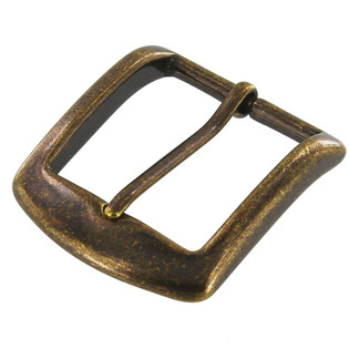 Japanese Brass Heel Bar Buckle (Chunky)