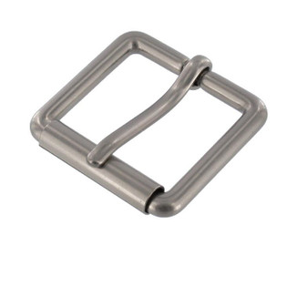 Heavy duty Roller buckle, single prong, chrome plated steel.