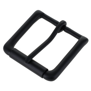 B6231 PVD Black Matte, Roller Heel Bar Buckle, Solid Brass-LL, Multiple Sizes