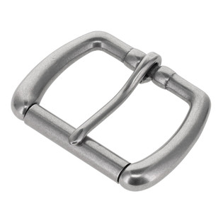B1187 Nickel Matte, Roller Buckle, Solid Brass-LL, Multiple Sizes