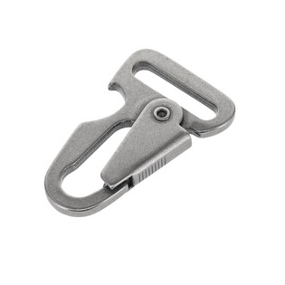 B8777 1" Nickel Matte, HK Clip Sling Lever Snap w/ Bottle Opener, Solid Iron