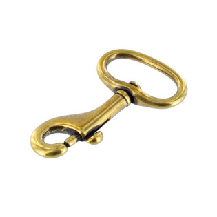 3/4 Inch Solid Brass Bolt Snap - Strapworks