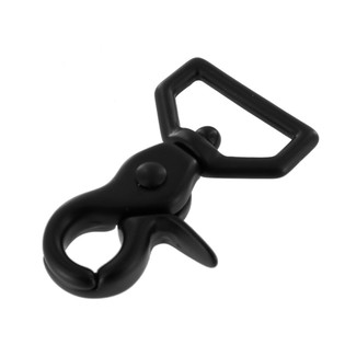 Solid Brass Trigger Snap Lobster Clip for Leather, Bags, Leashes & Accessories | PVD Black Matte | 1 1/2 inch (3002A-1I-PVDBM-LL)