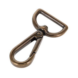 4005N Antique Brass, Swivel Lever Snap, Solid Brass-LL, Multiple Sizes