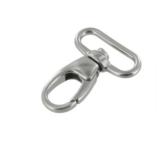 B6915 Nickel Matte, Swivel Lever Snap, Solid Zinc, Multiple Sizes