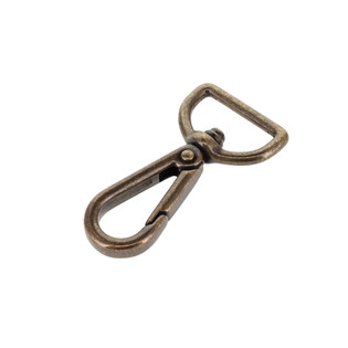 4000N Antique Brass, Swivel Lever Snap, Solid Brass-LL, Multiple Sizes
