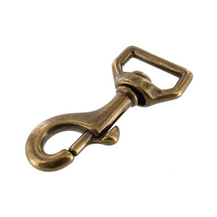 Swivel Hook 1in Antique Brass Set of Two