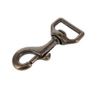 3600 Antique Brass, Swivel Bolt Snap, Solid Brass-LL, Multiple Sizes