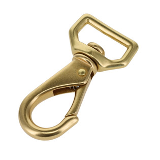 250 Natural Brass, Swivel Lever Snap, Solid Brass-LL, Multiple Sizes