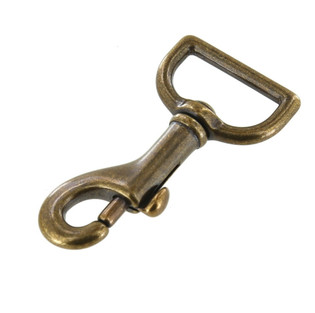 251 5/8 Nickel Plate, Swivel Lever Snap, Solid Brass 
