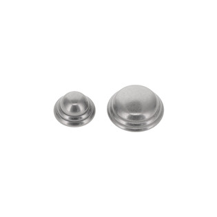 J35 Nickel Matte, Foot/Stud, Solid Brass-LL, Multiple Sizes ***Requires the back post B-1414, sold separately***