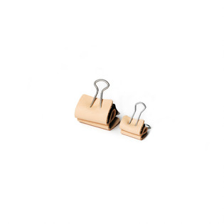 Positioning Binder Clips w/ Leather Cover for Hand Sewing & Gluing, 10 Pack
