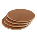 Leather Coasters, Wickett & Craig Traditional Harness, 3.75" Circle, Buck Brown B Grade (250pc set)
