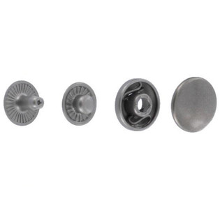 Glove Snap Fastener, Nickel Matte, Solid Brass (100 per bag)