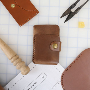 DIY Danesh, Loki, Minimalist Snap Wallet Leather Kit - Buckleguy.com
