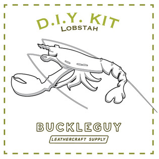 Lobster Leather Pattern, PDF Template