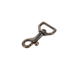 45 1/2" Antique Brass, Swivel Bolt Snap, Solid Brass-LL