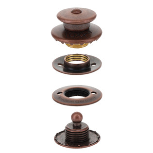 LOXX® Fastener Set, Antique Copper, Solid Brass 