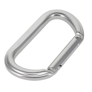 C5990 Silver Semi-Matte, Non Lock Carabiner, Aluminum