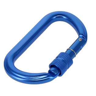 C6000 Blue, Screw Lock Carabiner, Aluminum