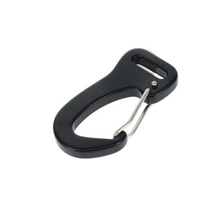 C5860 Black, Wiregate Lever Snap Carabiner, Aluminum