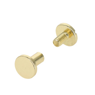 Chicago Screws, Cylinder Cap, Natural Brass, Solid Brass-LL (50 per bag), Multiple Sizes