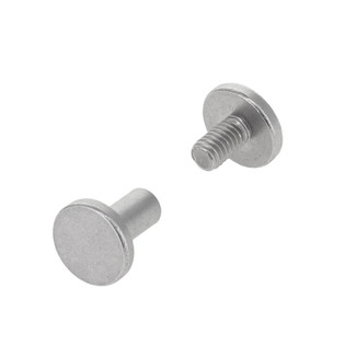 Chicago Screws, Cylinder Cap, Nickel Matte, Solid Brass-LL (50 per bag), Multiple Sizes