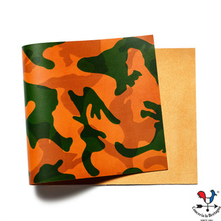 La Bretagna Leather, Camouflage, Large Print Camo, Panel, Jungle