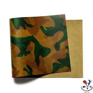 La Bretagna Leather, Camouflage, Large Print Camo, Panel, Woodlands