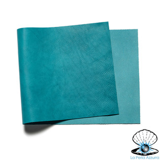 Conceria La Perla Azzurra, Missouri, Panel, Teal - Buckleguy.com