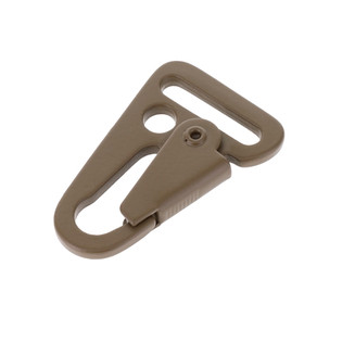 B7443 1" Coyote Brown, HK Clip Sling Lever Snap, Solid Iron