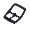 145 PVD Black Matte, Center Bar Buckle, Solid Brass-LL